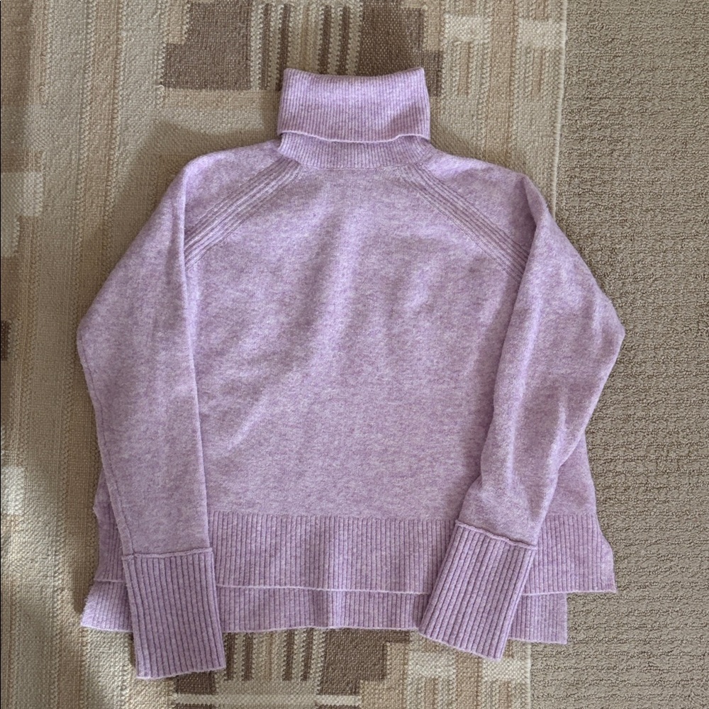 J. Crew Soft Lilac Turtleneck Sweater